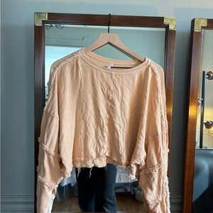FP Movement by Free People Peach Long Sleeve Top